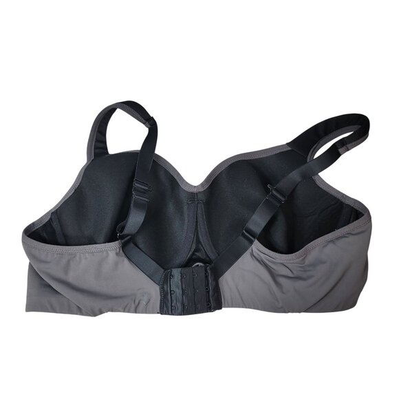 Torrid Active Underwire Sports Bra Gray Black 42C Full Coverage Adjustable Strap - Picture 5 of 9
